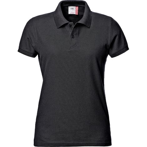 SIR SAFETY SYSTEM SIRFLEX Polo de travail femme en coton doux noir Taille S