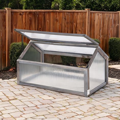 Serre de jardin en tannenholz plastique 90 x 52 x 49,5 cm (1/5)
