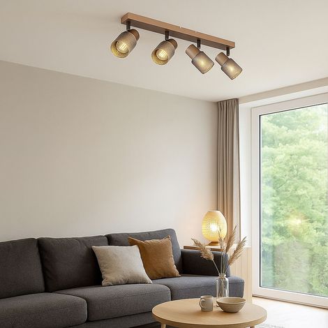 Plafonnier plafonnier lampe de salon spot réglable 4 flammes L 56cm (1/5)