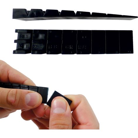 Lot de 30 cales coin sécable - 100x20x8 mm - Dimensions (mm) : 100x28x8 -