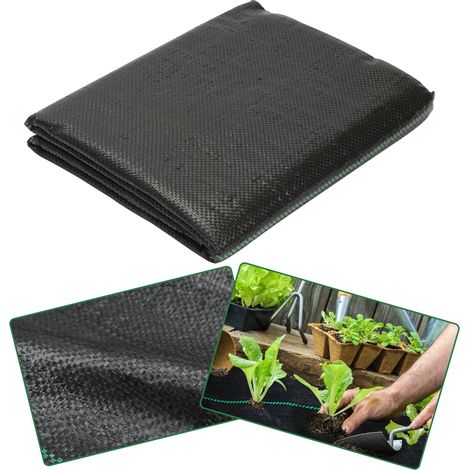 Wolketon 1x50m Vlies gegen Unkraut – Universell einsetzbar im Garten, Hof & Außenbereich