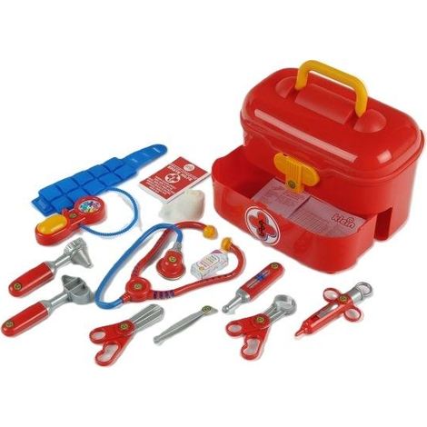 Kit medico in una cassetta con cassetto