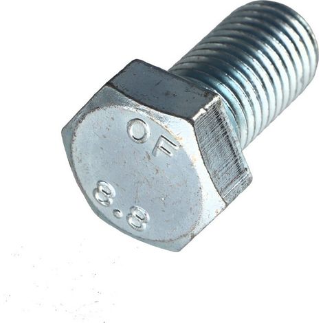 Vis métaux Tête hexagonale TH M16X30 Classe 8.8 Acier zingué