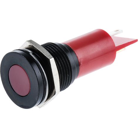 Voyant LED lumineux  Rouge RS PRO, dia. 16mm ( Prix pour 1 )