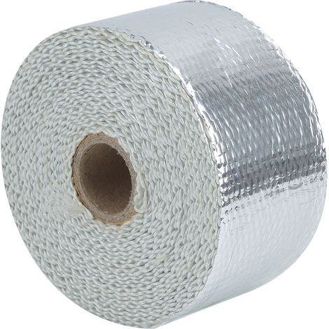 Bande isolante thermique argentée de 5 m pour collecteur d'échappement de voiture, avec sangle - Accessoires auto (1/5)