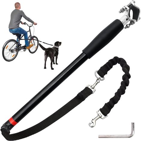 Laisse De Vélo pour Chien, Laisse De Vélo Mains Libres pour Chiens, Laisse Rétractable Gros Chiens, Vélo pour Chien Mains Libres Rétractable, pour L'entraînement, Le Jogging
