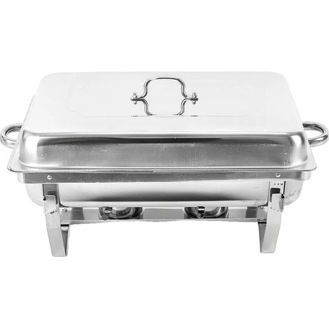 Chafing Dish Réchaud Alimentaire, Grande Capacité de 7,5L, Acier Inoxydable Durable (1/2)