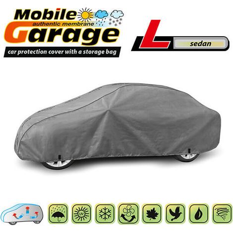 Hochwertige Kegel-Autoabdeckung für Limousine (Sedan), Serie „Mobile Garage“, Größe L: 425–475 cm x 126–136 cm