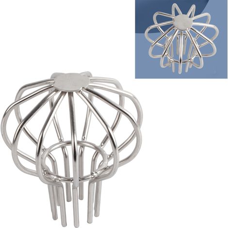 Siphon de sol en acier inoxydable 304, siphon de sol extérieur pour toiture, bouchon anti-obstruction, grille de siphon de sol ronde, couvercle de siphon, siphon de 50 pouces (1/5)
