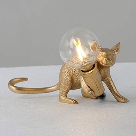 1 lampe de table en forme de souris, lampe de table, lampe de chevet, décoration principale pour Halloween, anniversaire (1/4)