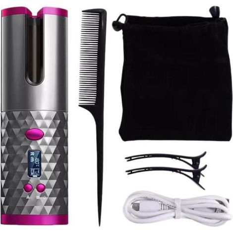 Fer à friser automatique sans fil : Des boucles sans effort où que vous soyez (1/5)