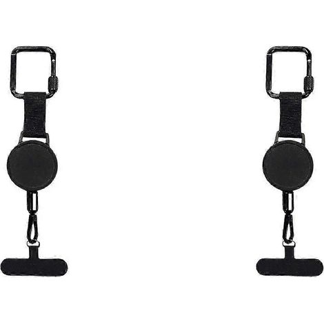 Deux cordons antivol rétractables pour téléphone portable avec clips de ceinture et cordes de sécurité pour smartphone (1/5)