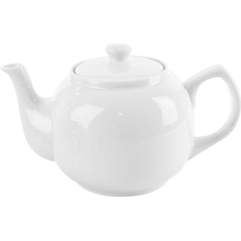 Orion Théière Cafetière Porcelaine Blanche 1,7 Litre (1/2)