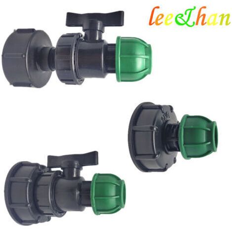NALOOKAMIC  IBC - Portable Ton Barrel Accessoires Joint de tuyau de jardin  Adaptateur de joint de tuyau en PE sûr et durable pour les connecteurs d'eau de maison et de jardin Generic (sortie 20 de la
