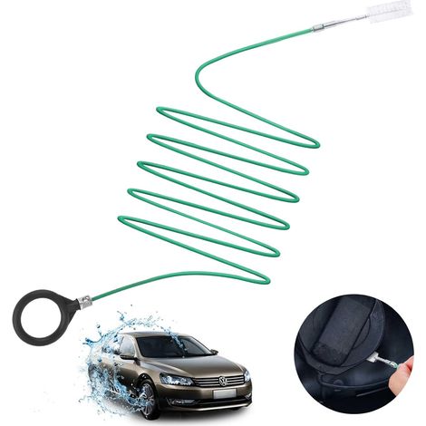 Reinigungsbürste für Schiebedachabläufe, Werkzeug zur Reinigung von Autoablauflöchern, Langschlauchreiniger, Autozubehör, flexible Ablaufbürste (1/5)