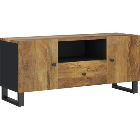 Maison Exclusive - TV-Schrank 105x33,5x46 cm Massivholz Mango & H (1/5)