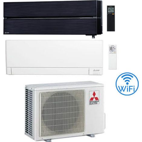 Climatiseur Mitsubishi Kirigamine Style Noir plus MSZ-AY Wifi Double Split R32 Inverter 9000 + 9000 BTU avec U.E. MXZ-2F42VF NOUVEAU Classe A+++/A++ (1/5)