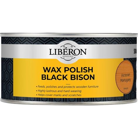 Liberon Black Bison Wax Paste for Victorian Mahogany, 500ml