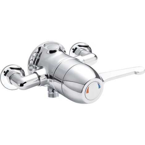 Nuie Chrome Exposed Sequential Thermostatic Shower Valve with Lever - VSQ2 (1/4)