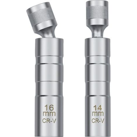 14/16mm Clé à Bougie, Outil Universel de Retrait de Douille de Bougie D'allumage Magnétique pour Retirer les Bougies D'allum (1/4)