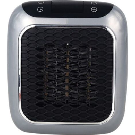 Radiateur céramique 800W portable avec thermostat et minuterie. Chauffage soufflant éco pour bureau et chambre. (1/5)