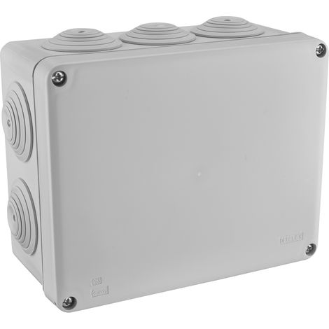 BOITE DE DERIVATION ETANCHE IP55 170X170/P80 GRIS - 718060