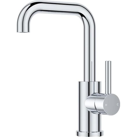 Robinet Salle de Bain/Cuisine Pivotant à 360°, Mitigeur Noir pour Eau Chaude/Froide,Mitigeur en Acier Inoxydable Facile à Installer pour Salle de Bain, Lavabo, Petite Cuisine, Camping-car (1/5)