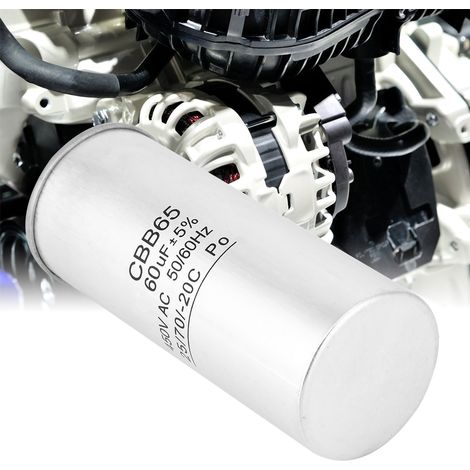 Condensateur de démarrage CBB65 60UF 450V pour compresseur de climatisation (1/5)
