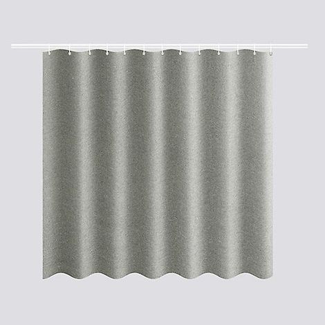 Rideau de douche en lin imitation épais imperméable haute qualité pour hôtel maison (1/5)