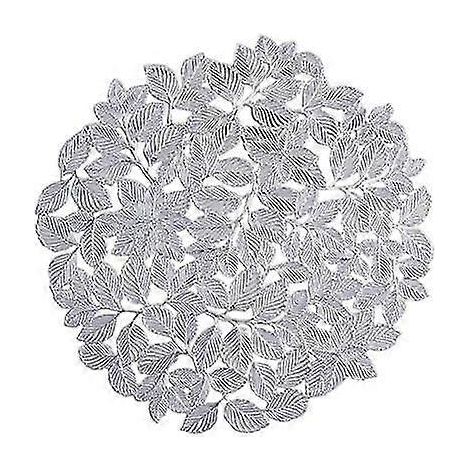 Set de table anti-brûlure, tapis de protection pour table, motif feuille de fraisier ajourée, pour la cuisine. (1/5)