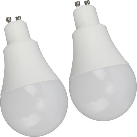 Lot de 2 ampoules LED GU10, blanc chaud 3000K, 9W, 810LM, culot à double broche, pour éclairage domestique 100-240V (1/5)