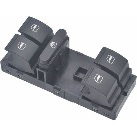 Ecleanfy - Interrupteur Commande Leve Vitre Bouton électrique pour Fenêtre 1K4959857B pour Jetta Golf Polo Passat Caddy T-iguan Touran (1/5)