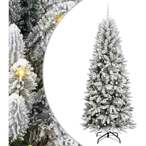 Künstlicher Weihnachtsbaum Weiß 210 cm vidaXL (1/5)
