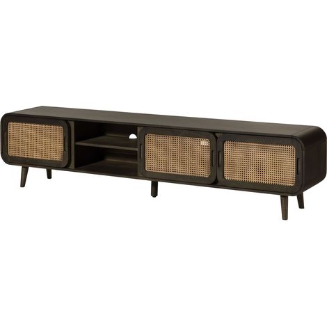 TV-Board Mango 220x40x50 dunkelgrau lackiert VALENCIA 224