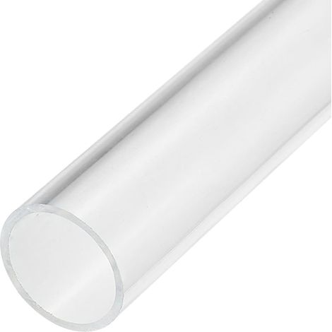 Acrylique Tuyau Transparent Rigide Rond Tube 26mm ID 30mm OD 6" pour Lampes et Lanternes, Eau refroidisement Système (1/5)