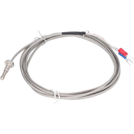 Capteur de température J sonde thermique pour régulateur PID WRNJ-M6 0-750°C câble 2000mm (1/5)