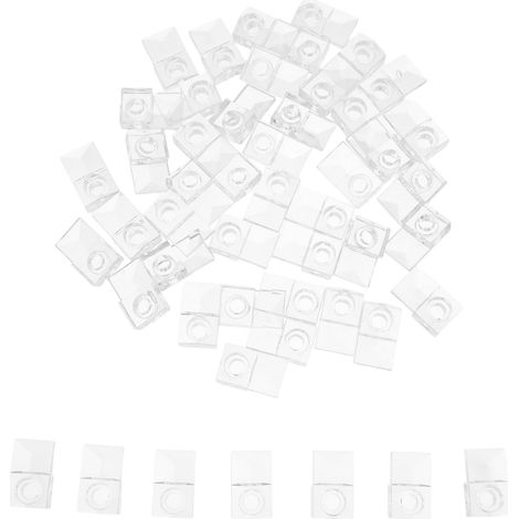 Kit de fixation pour miroir en verre transparent PACKOVE 50 (1/5)