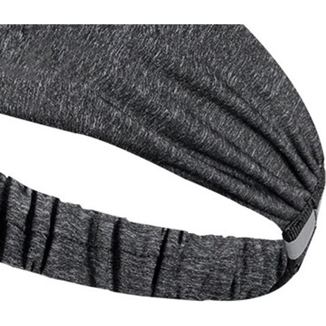Unisex-Sportstirnband, schnelltrocknend, elastisch, weich und bequem, breites Design, grau. (1/4)