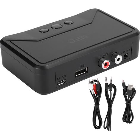 Récepteur Bluetooth 5.0 de bureau NFC, noir (1/5)