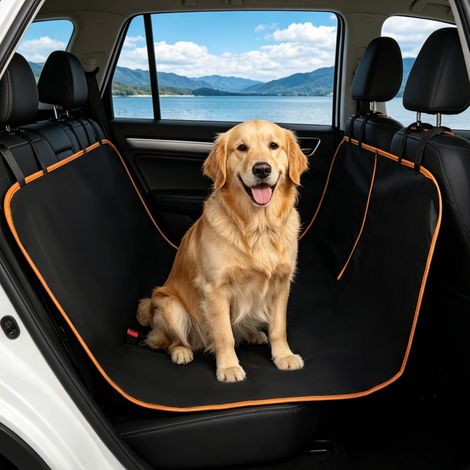 Housse de Siège pour Chien, Protection Siège Voiture Chien, Protege Banquette Arriere Antidérapant et Imperméable, Protection Coffre Universelle Voiture, Hamac Voiture, 147 x 137 cm (1/5)