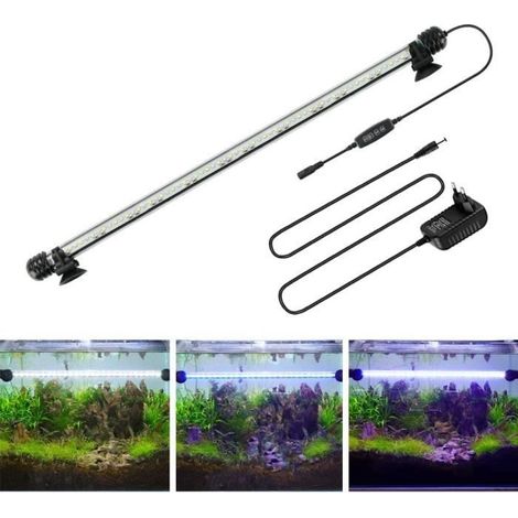 (Blanc et Bleu)Éclairage Aquarium LED - Non spécifié - 48 cm - Étanche IP68 - 10 Niveaux de Luminosité - RGB (1/4)