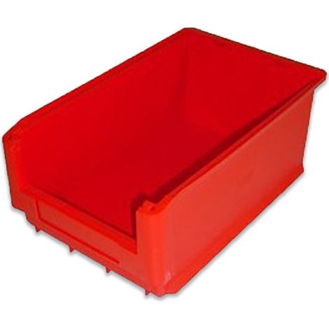 Rollcart Sichtlagerkasten in rot mit 23l Inhalt 500x320x200mm