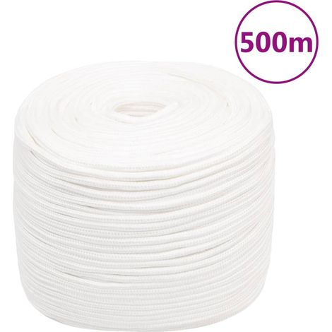 Corde de bateau, Corde de Cordage pour Randonnée Camping Blanc complet 10 mm 500 m Polypropylène ASD35381 (1/5)