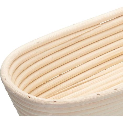 1 Stück langer Küchen-Teigkorb aus Rattan, Gärkorb, Brotbackkorb, Aufbewahrungskorb für Lebensmittel (1/5)