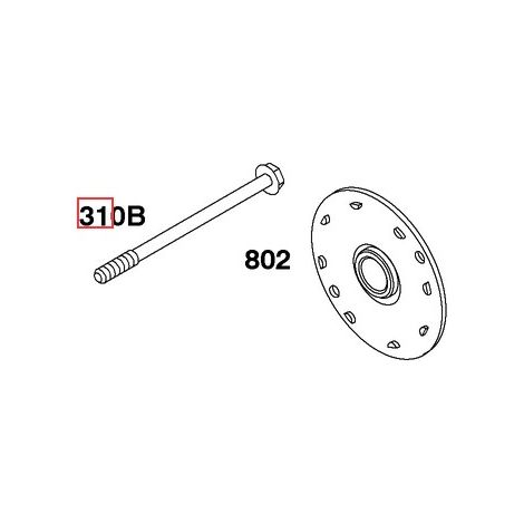 ORIGINAL BRIGGS & STRATTON Rasentraktor Schraube 691263