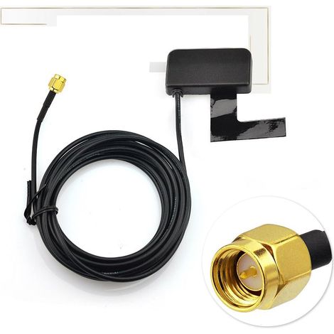 Antenne Autoradio Dab Voiture SMA Mâle, Câble 3 m (1/5)