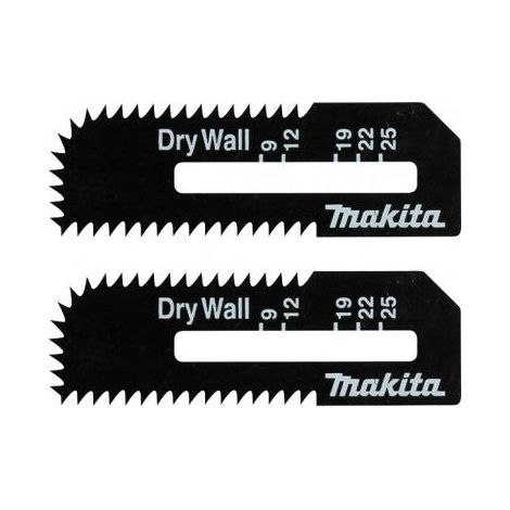 Makita – Lames plaque de plâtre pour scie sauteuse DSD180 – Denture fine pour coupes nettes – Lot de 2 – Longueur 55 mm – B49703