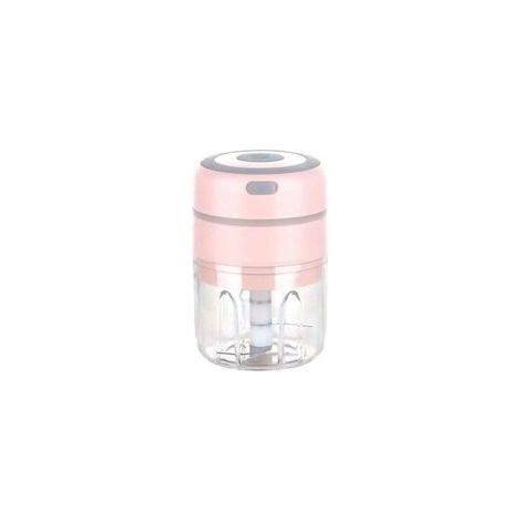 Mini électrique Hachoir à Oignons, Multi Mixeur Electrique de Cuisine Hachoir, USB Rechargeable pour Légumes Fruits Viande (Rose)，8.58.513cm