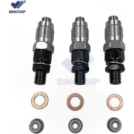 Injecteurs de carburant en 3 parties compatibles avec les moteurs Kubota GF1800E, BX1860, BX1880 et BX2360