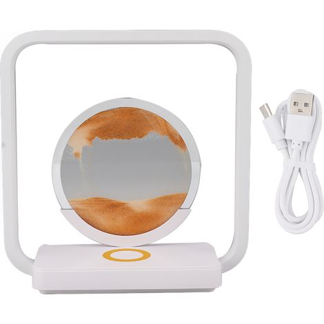 de bureau LED jaune représentant un sablier 3D animé avec (1/5)